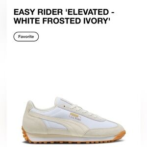PUMA Easy Rider Elevated White & Frosted Ivory 7.5
